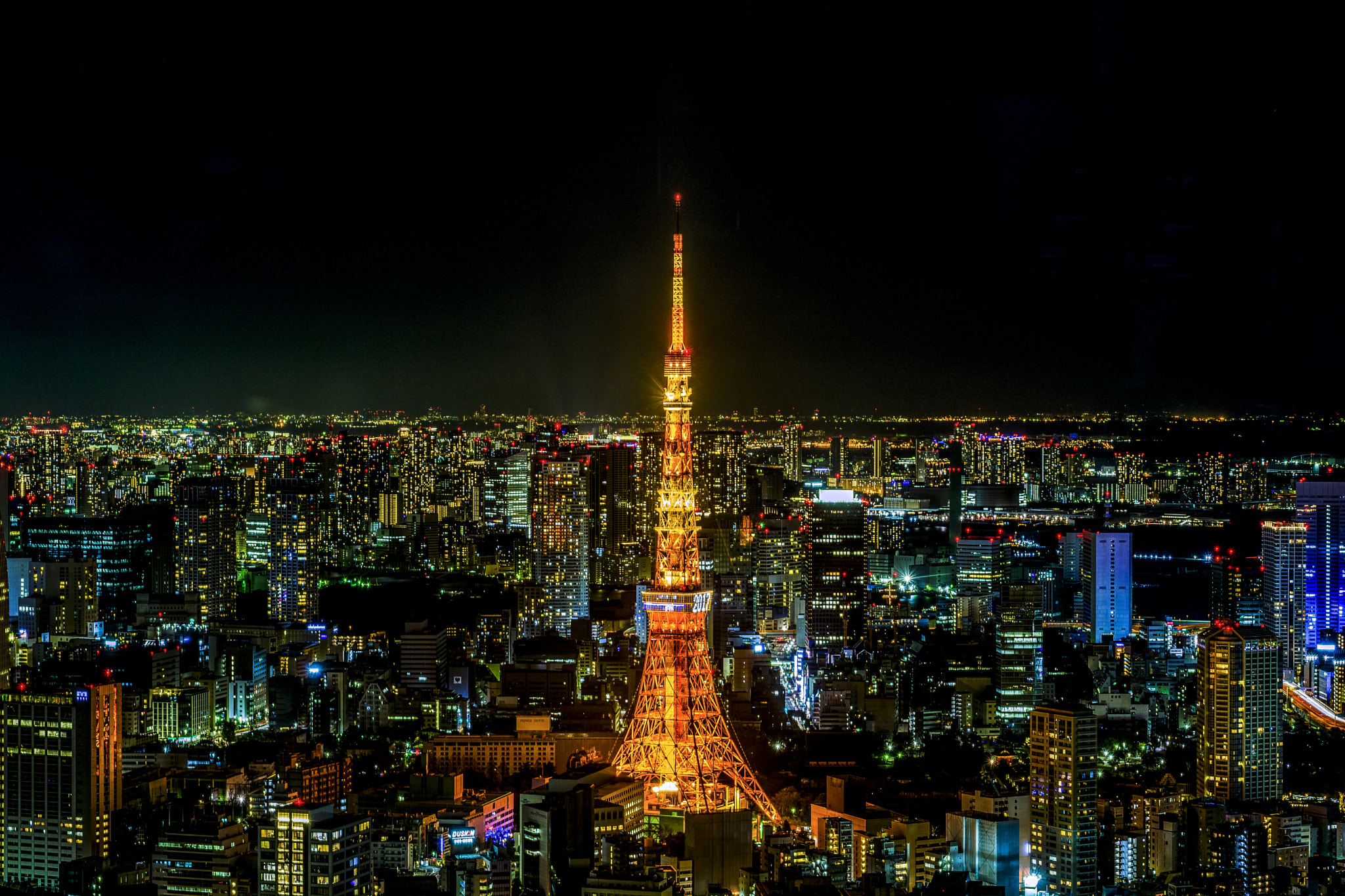 Nikon D7100 + AF Zoom-Nikkor 28-85mm f/3.5-4.5 sample photo. Tokyo tower photography