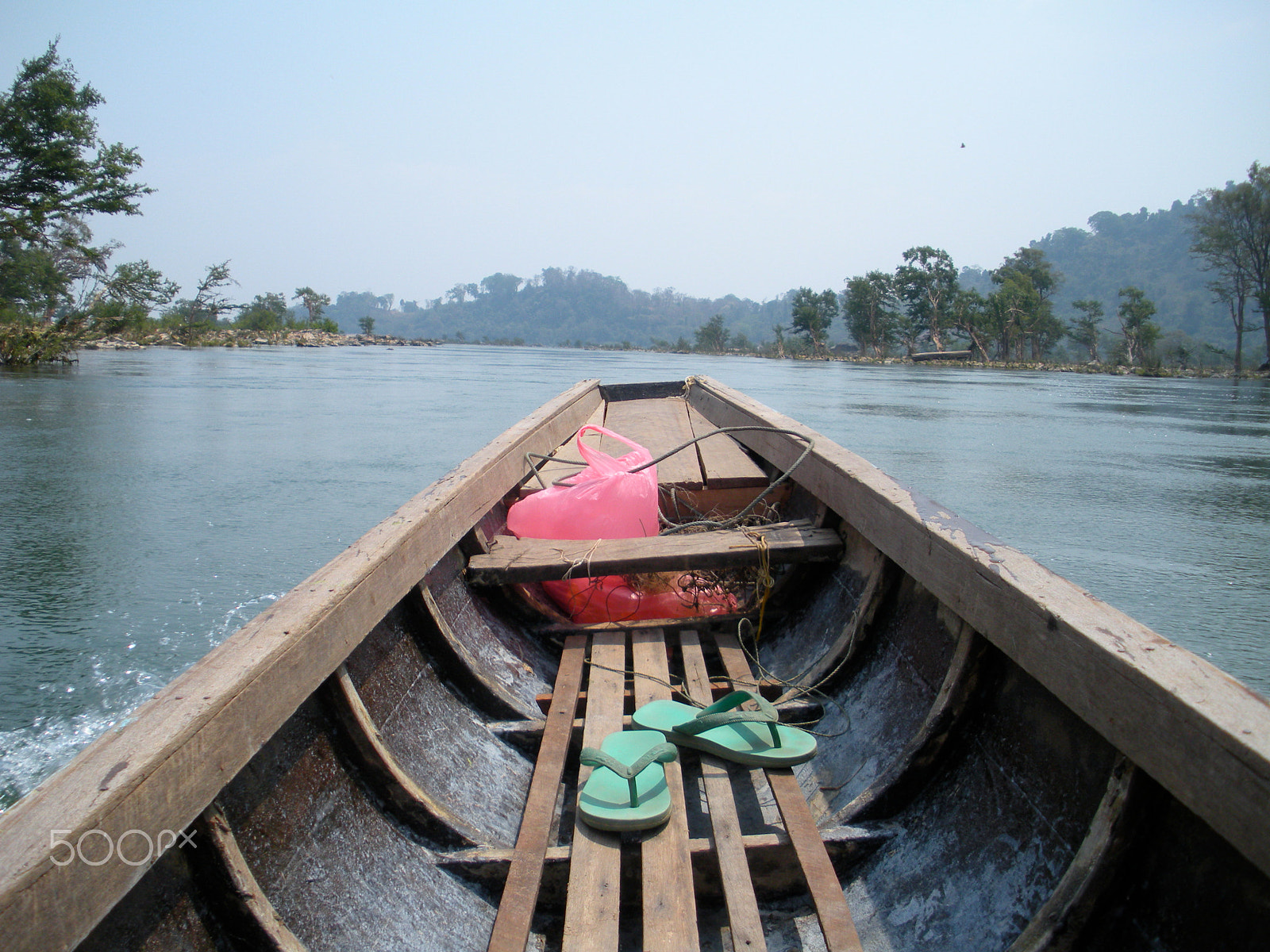 Nikon Coolpix S550 sample photo. On a boat, laos photography