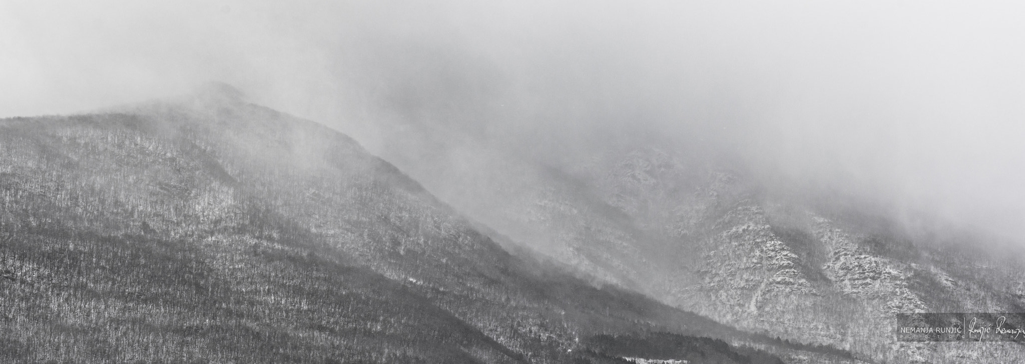 Nikon D3200 sample photo. Fog over mountain peak photography