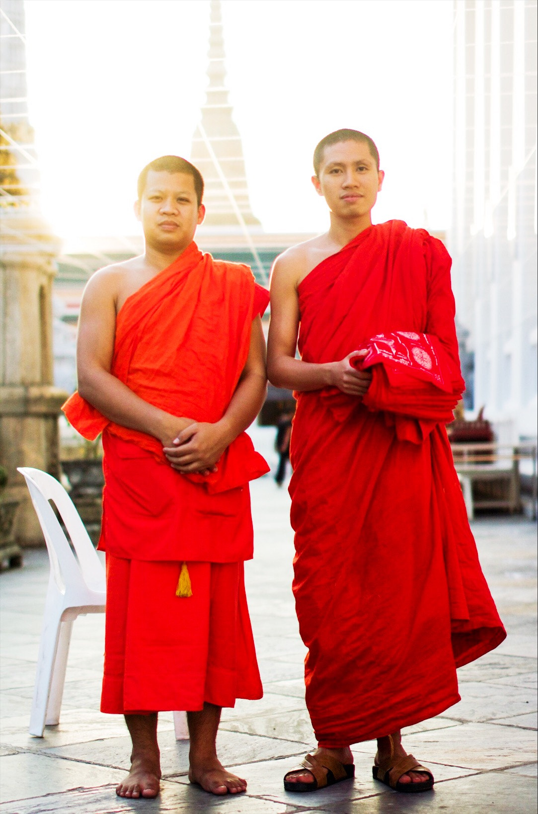 Sigma 50mm F1.4 EX DG HSM sample photo. Two monks in a temple preparing for the new year. photography