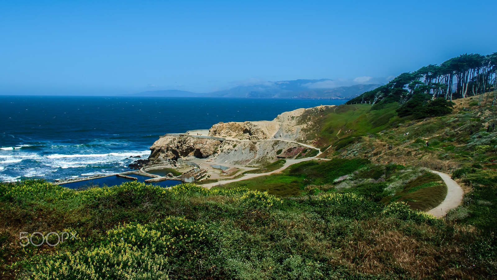 Nikon D60 sample photo. Ruins of the sutro baths photography