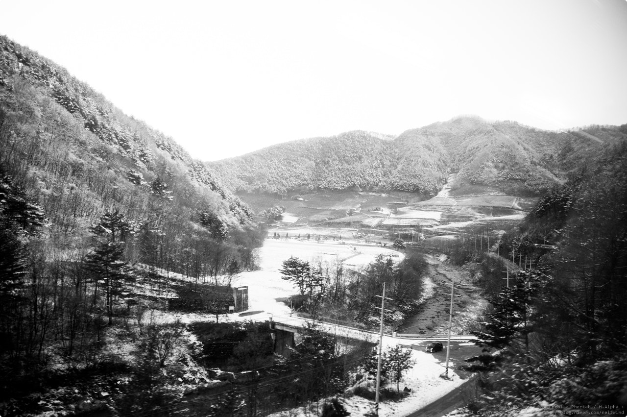 Sigma 17-50mm F2.8 EX DC HSM sample photo. Winter land train trip photography