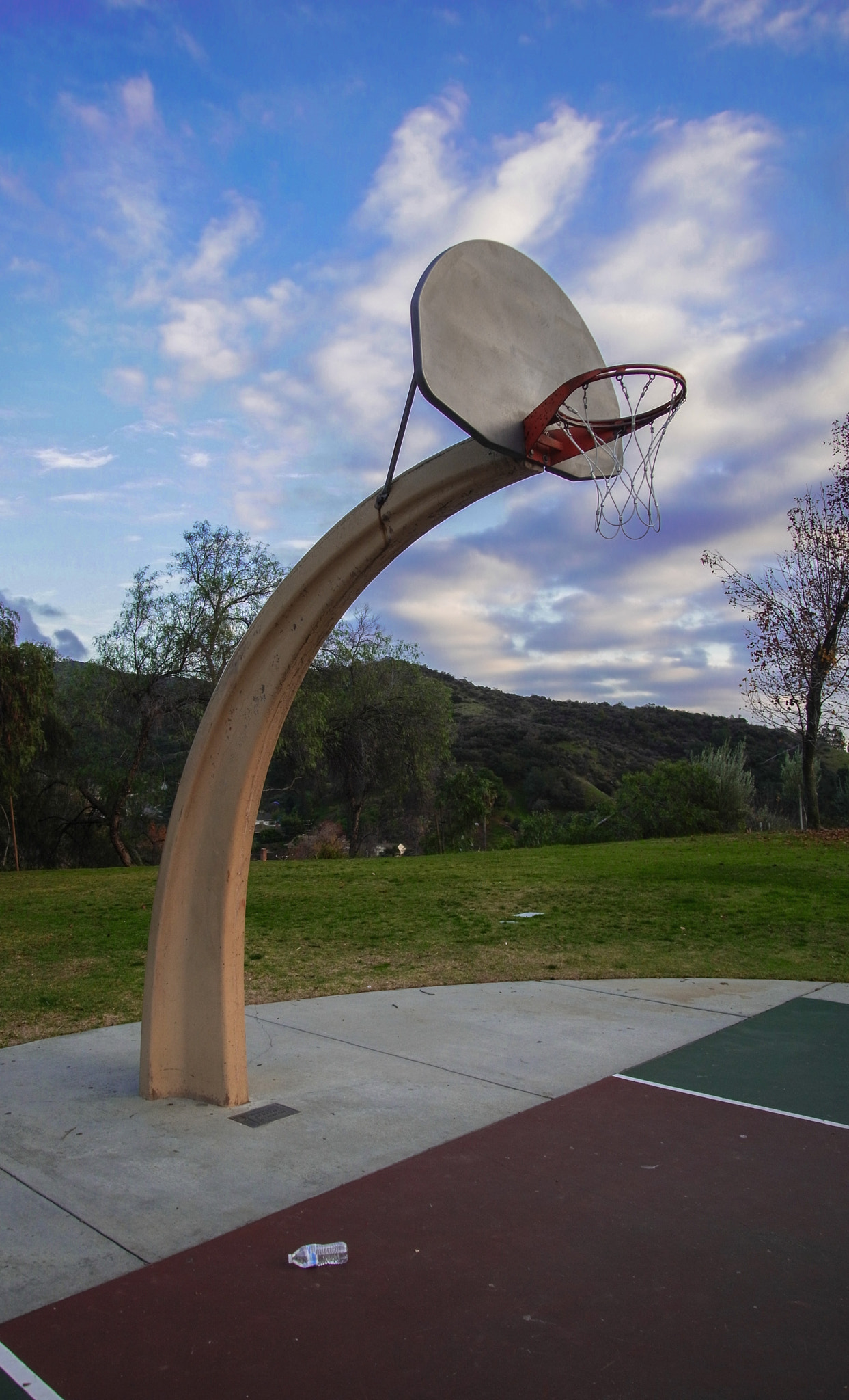 Ricoh GXR A16 sample photo. Community basketball hoop photography