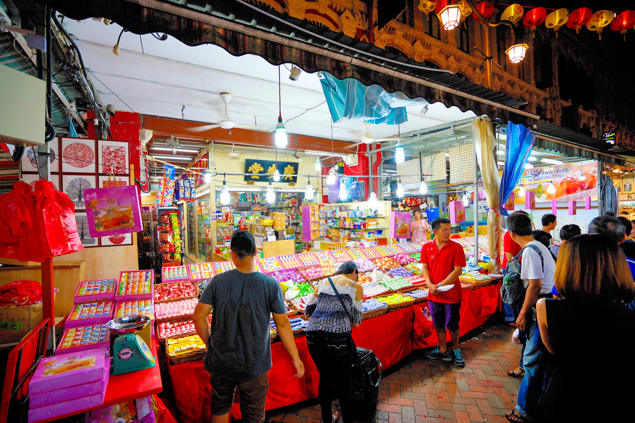 Sony a7 II sample photo. Chinese new year 2017 lights and deco at chinatown photography