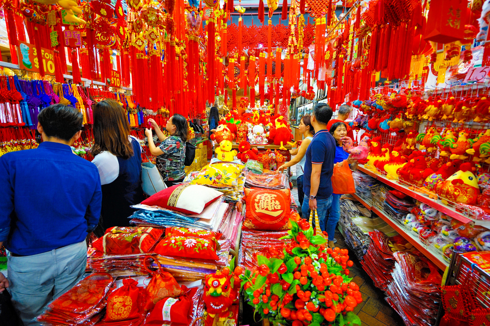 Sony a7 II sample photo. Chinese new year 2017 lights and deco at chinatown photography