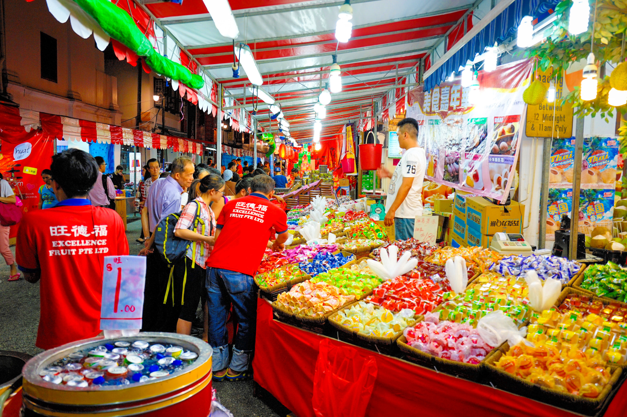 Sony a7 II sample photo. Chinese new year 2017 lights and deco at chinatown photography