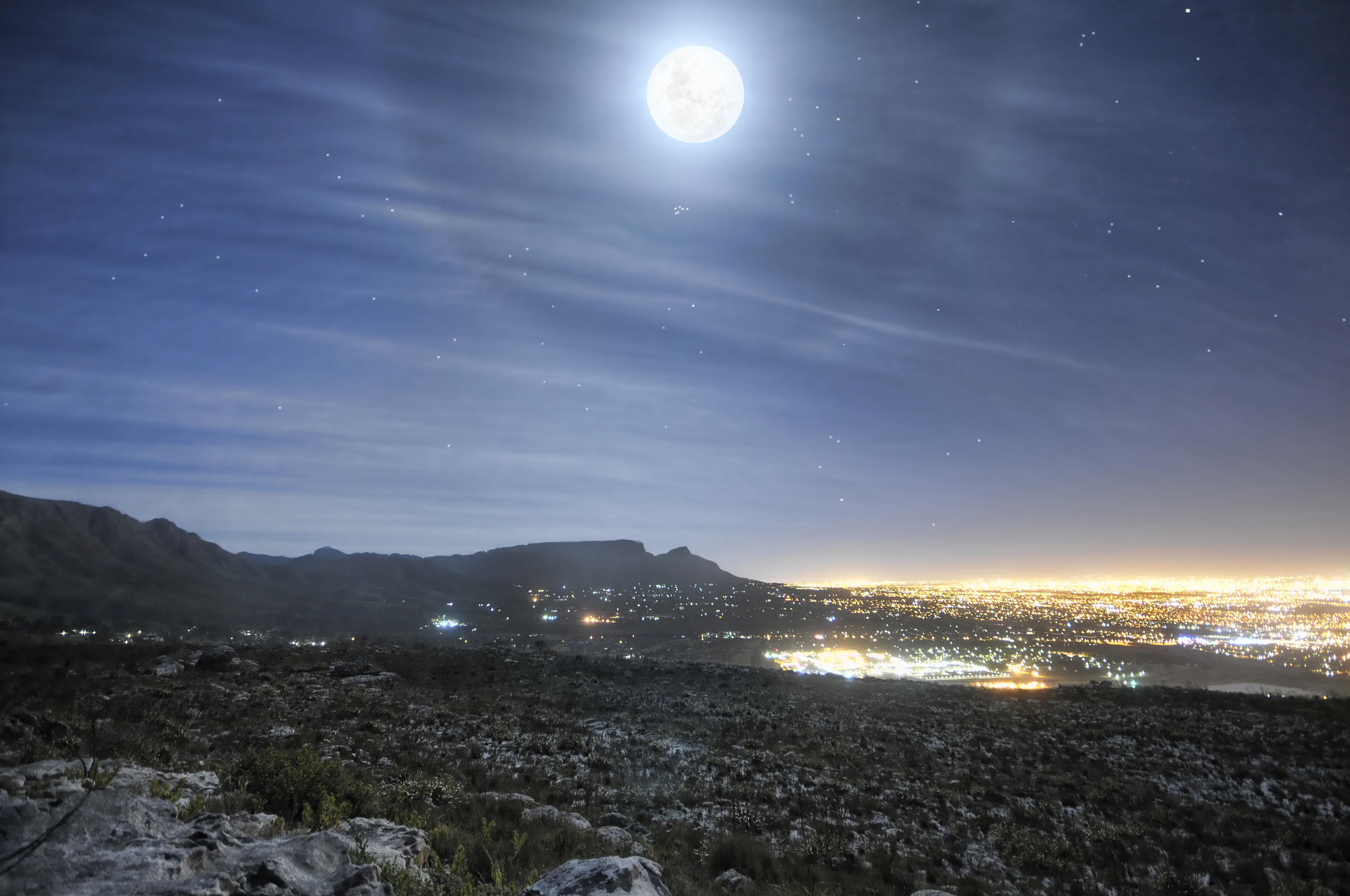 Sigma 10-20mm F4-5.6 EX DC HSM sample photo. Supermoon photography