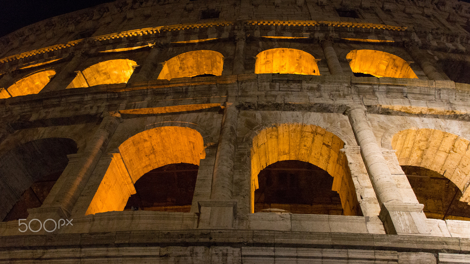 Sony SLT-A65 (SLT-A65V) sample photo. Colosseum at night photography