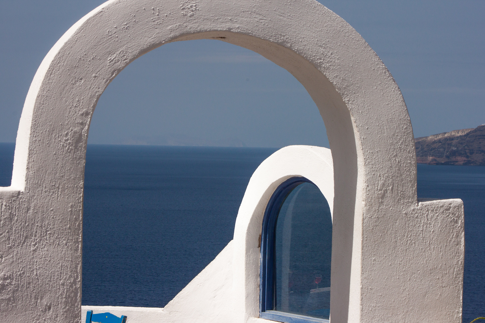 Canon EOS 500D (EOS Rebel T1i / EOS Kiss X3) + EF75-300mm f/4-5.6 sample photo. Santorini view photography