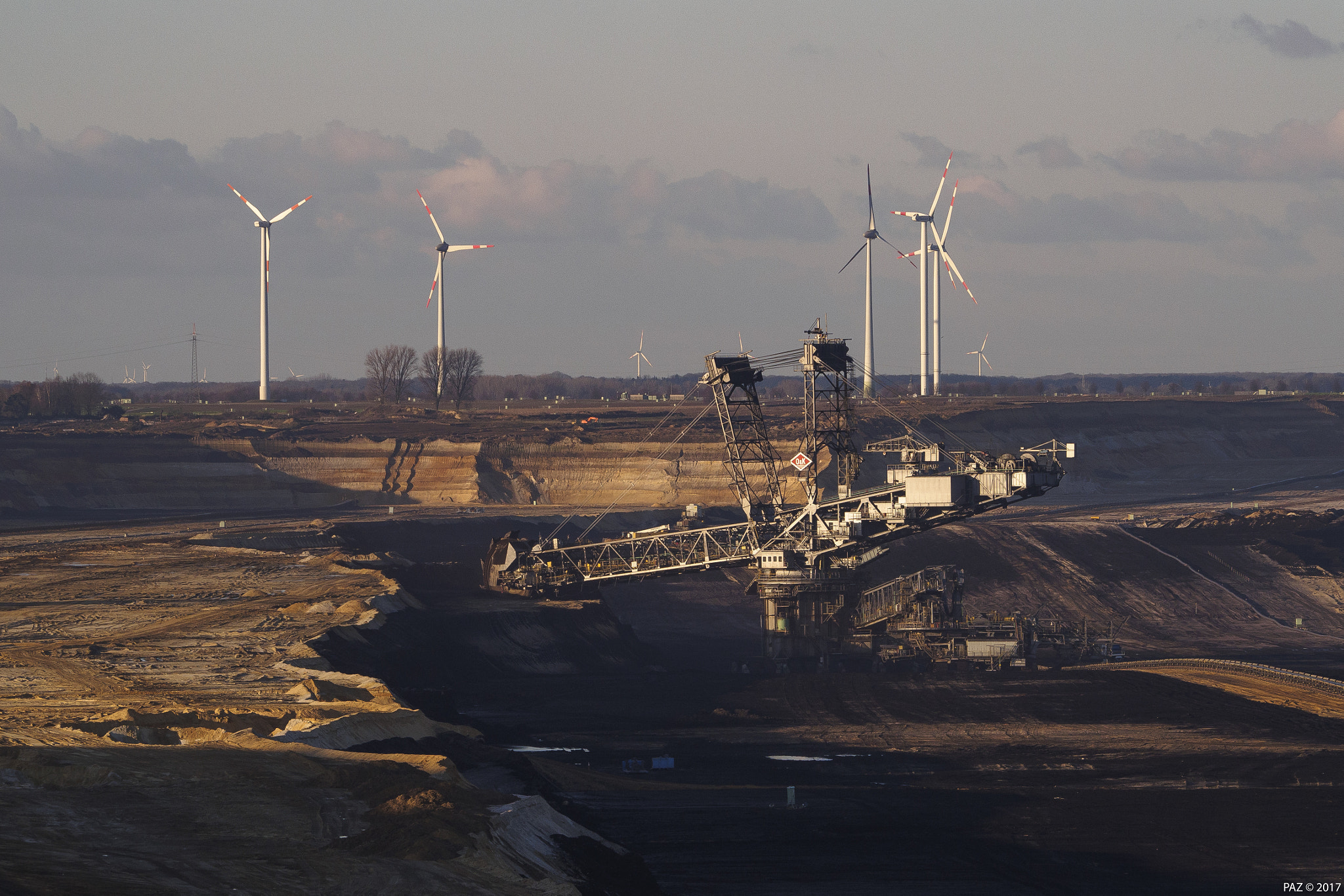 Olympus OM-D E-M10 II sample photo. Garzweiler ii opencast mine operation. photography