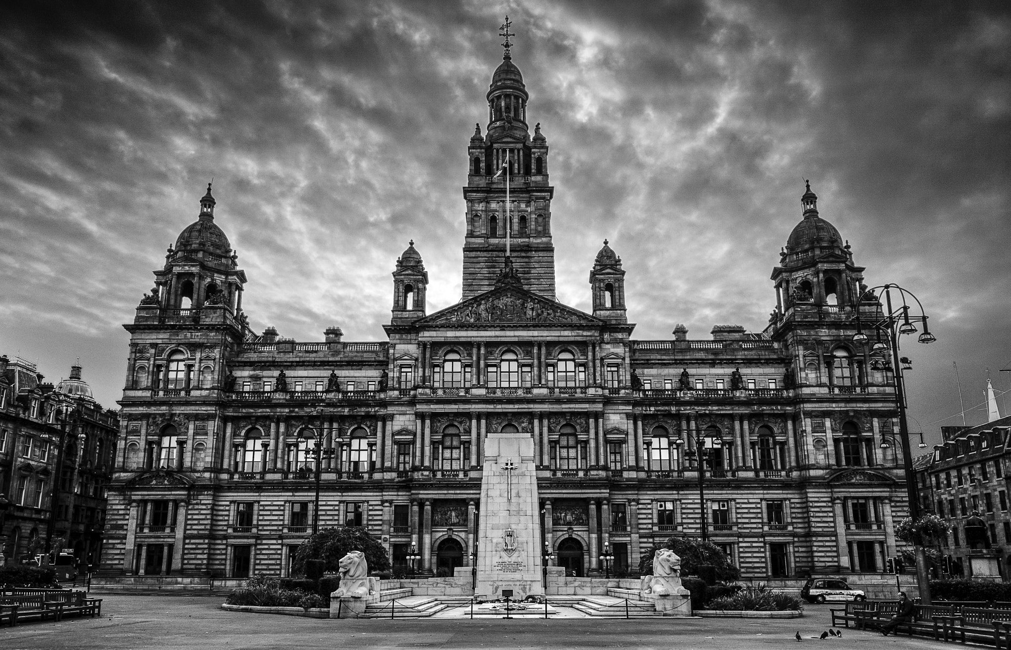 Sony a6000 sample photo. Glasgow city chambers photography