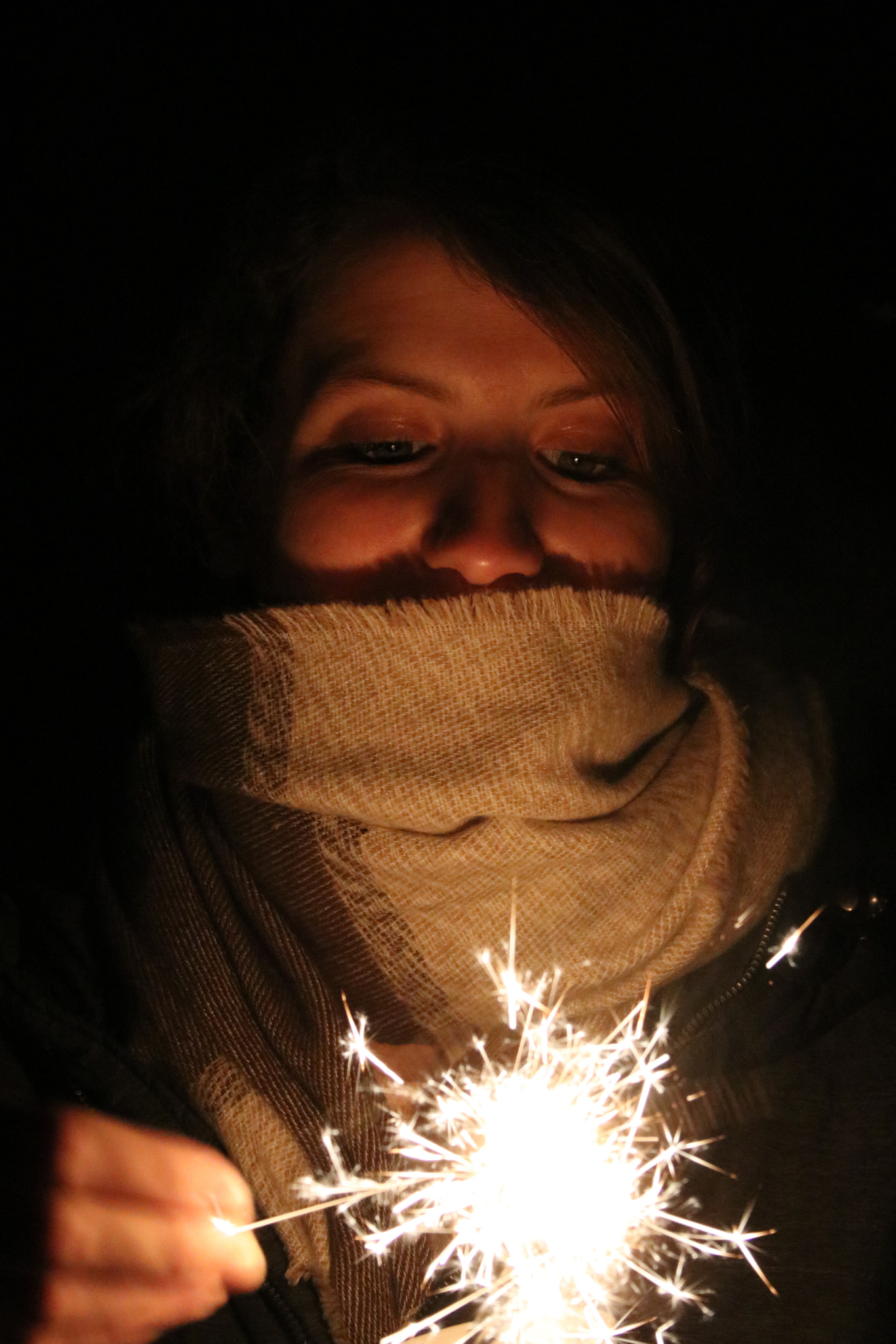 Canon EF-S 18-55mm F3.5-5.6 II sample photo. Sparkler photography