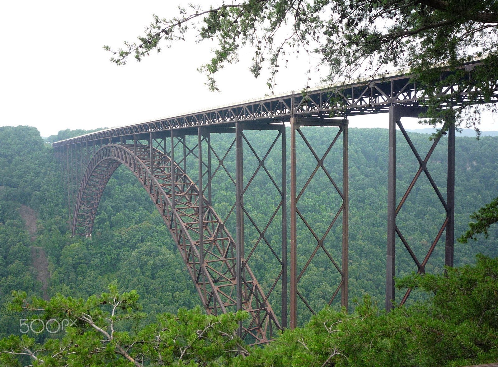 Panasonic DMC-LZ8 sample photo. New river gorge bridge on the new river () photography