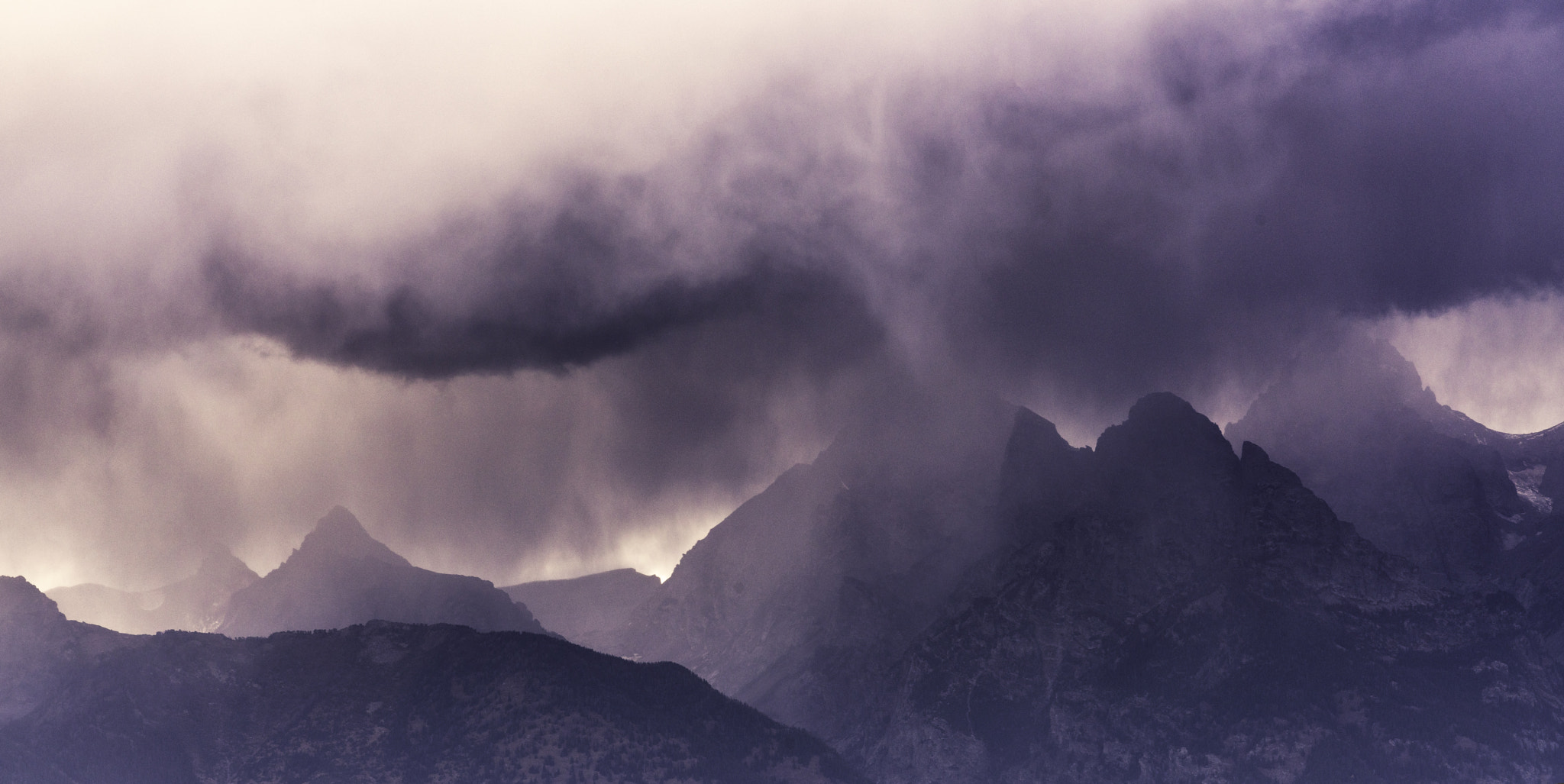 Sony a7R II + Canon EF 70-200mm F2.8L USM sample photo. Storming on the tetons photography