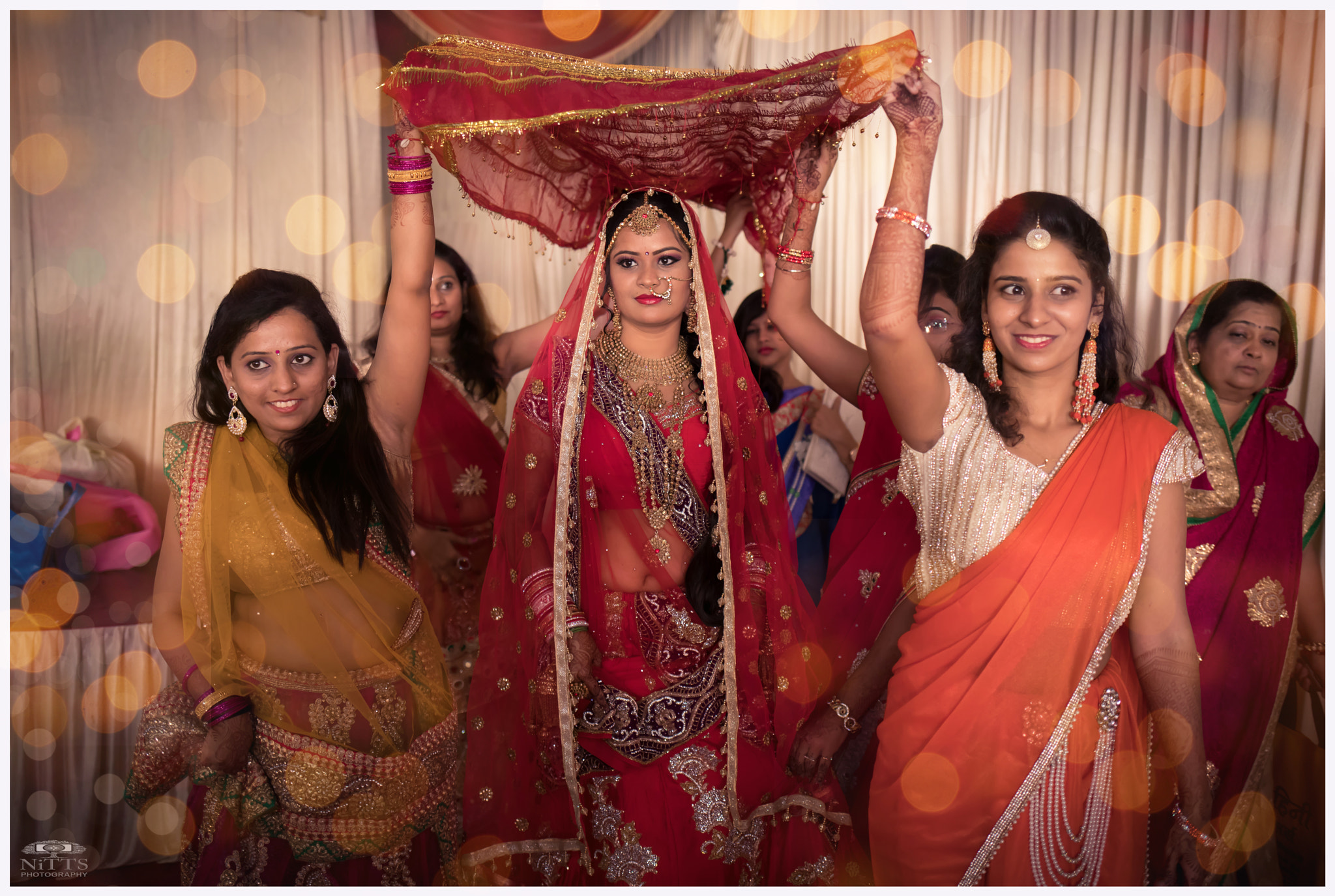 Canon EF 35mm F2 IS USM sample photo. Beautiful bride with her entourage <3 photography
