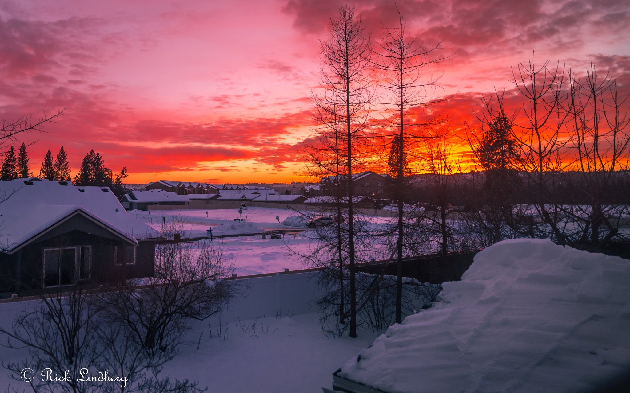 Pentax K-50 sample photo. Red sky at night photography