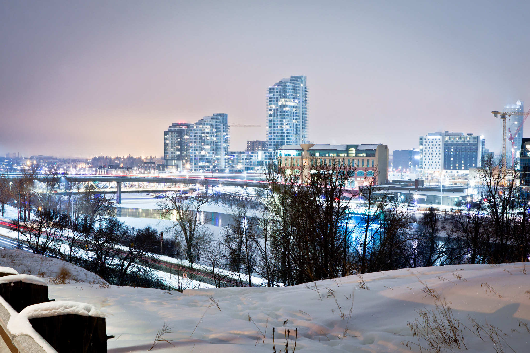 Canon EOS 50D + Canon EF 24-70mm F2.8L USM sample photo. Foggy yyc photography