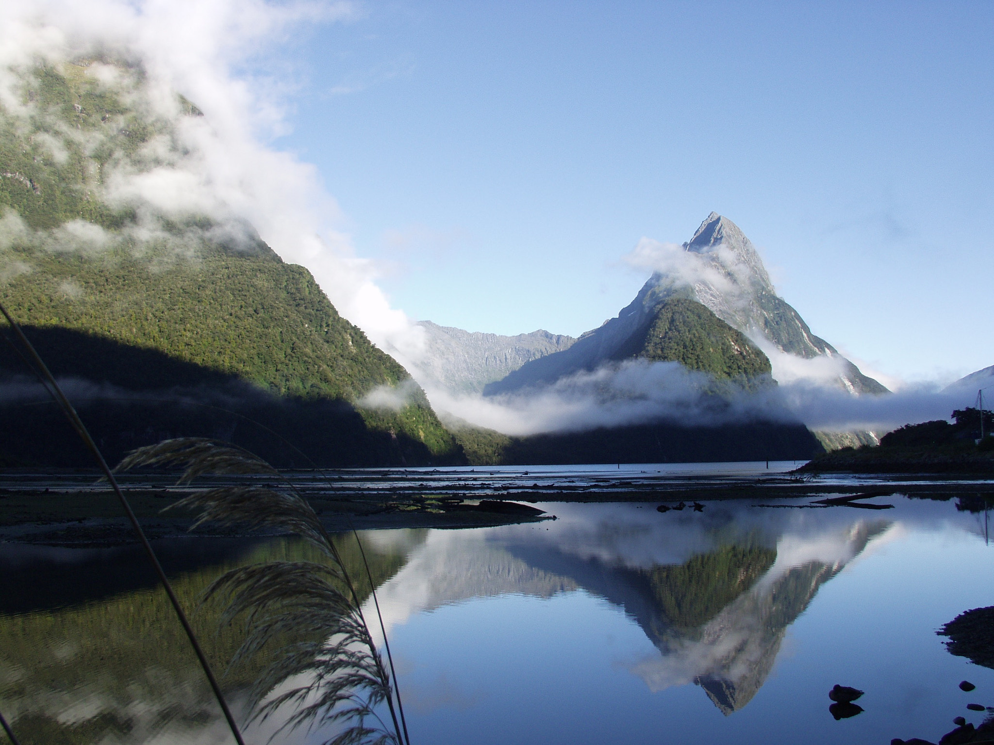 Olympus E-20,E-20N,E-20P sample photo. Milford sound, nz photography