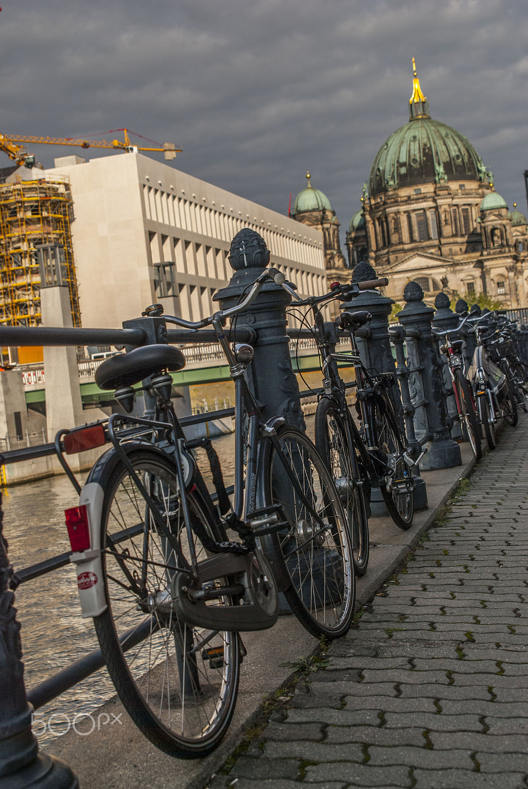 Nikon D80 sample photo. Bikes in berlin photography