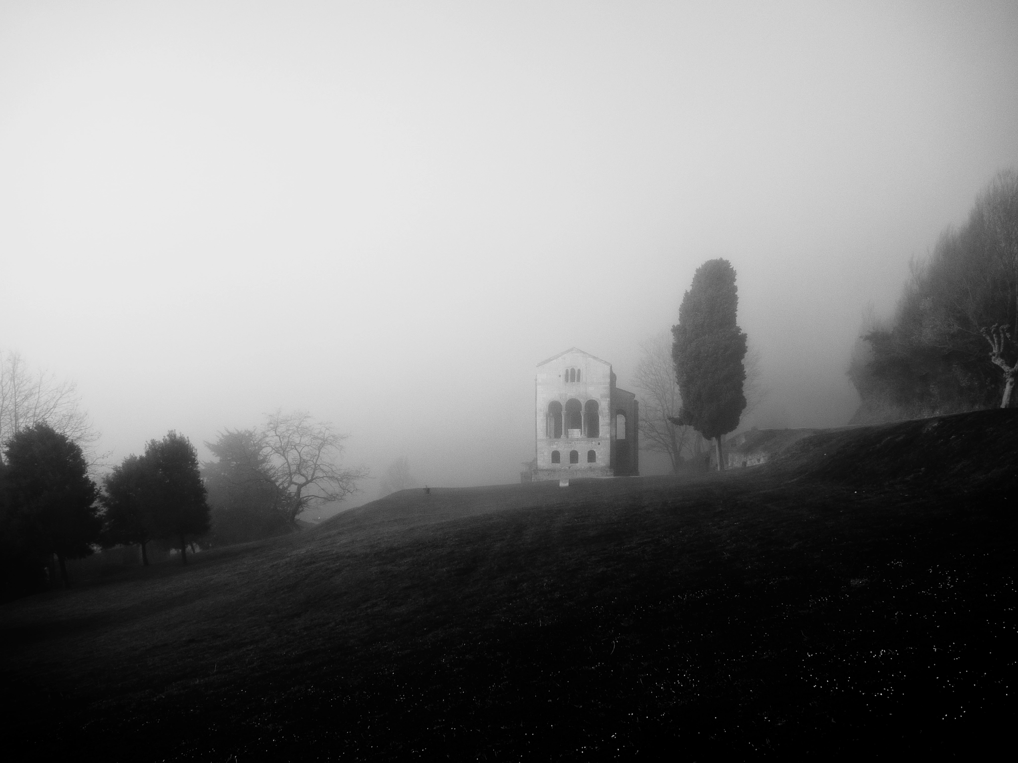 Olympus OM-D E-M1 sample photo. 'fog in the temple' photography