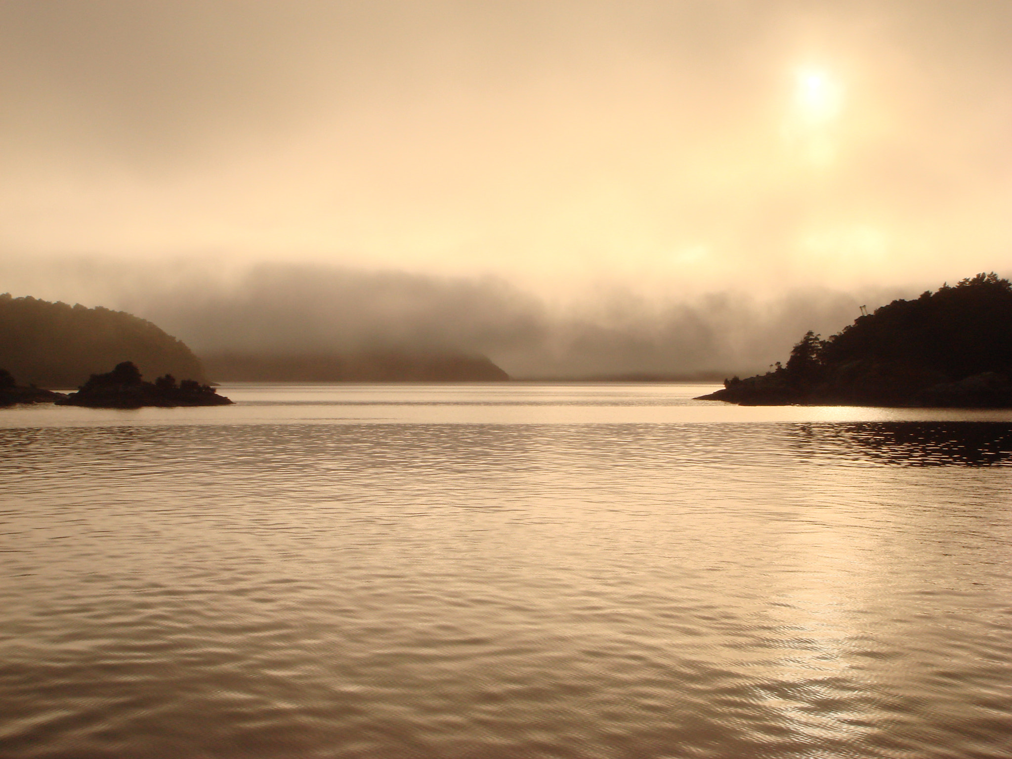 Sony DSC-T50 sample photo. Manapouri sunrise photography