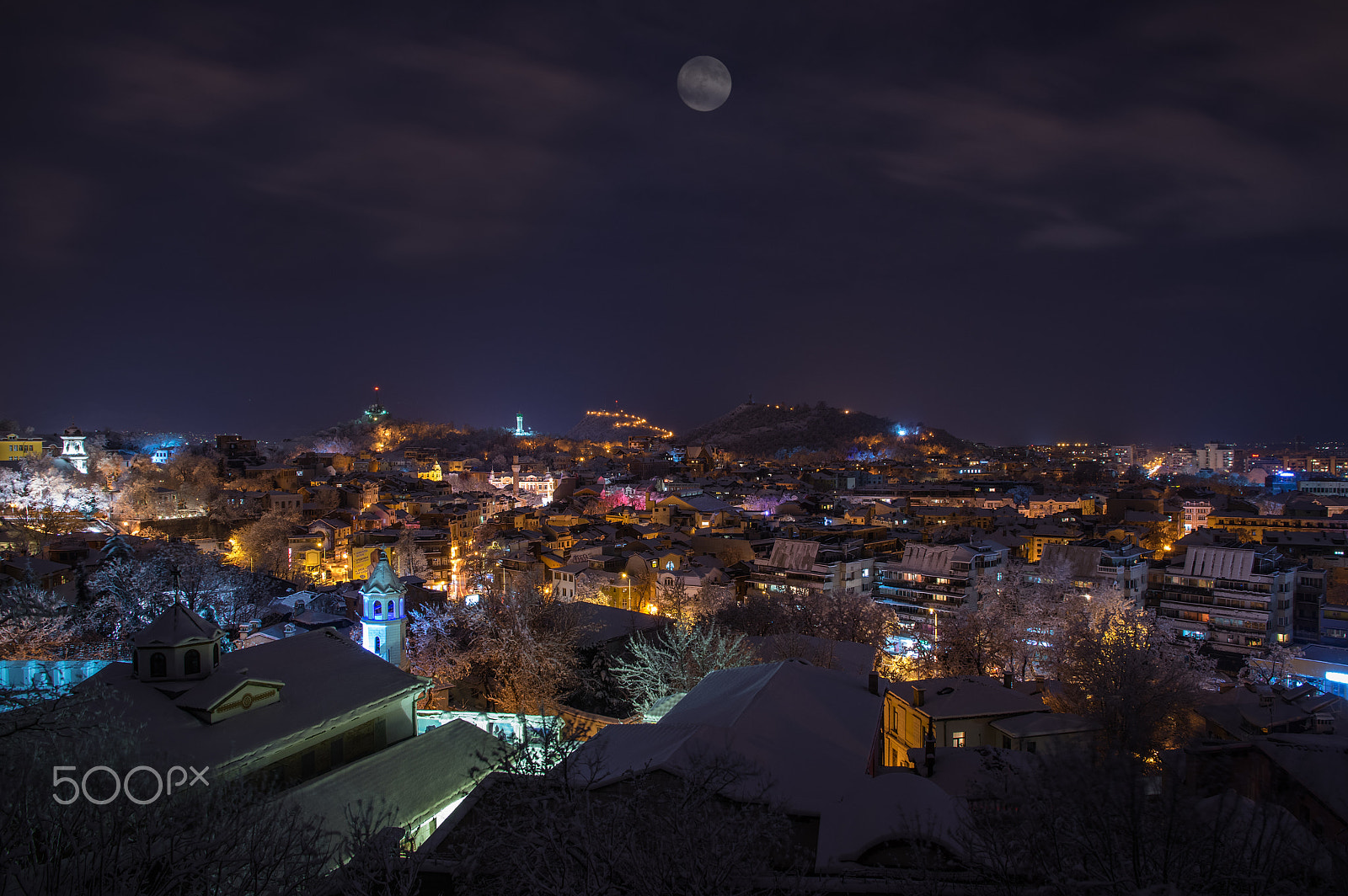 Pentax K-3 II sample photo. A snowy night photography
