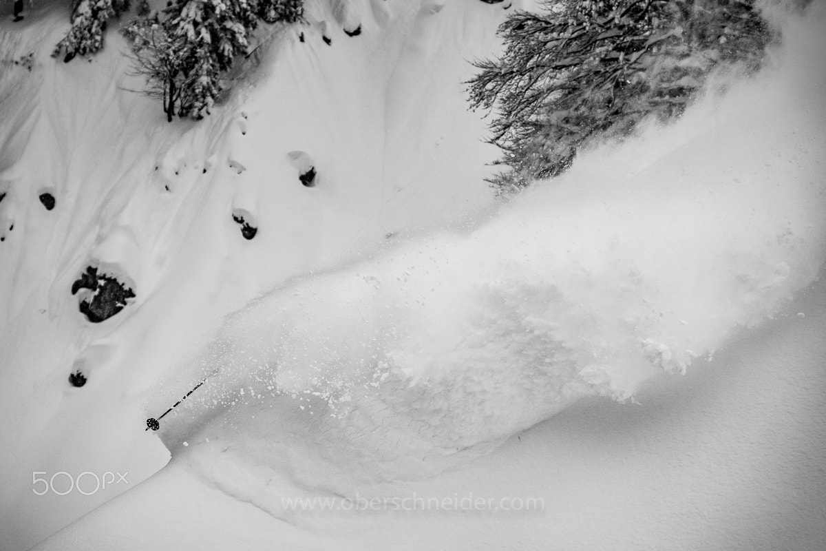 Sony a99 II sample photo. Deep powder skiing in austria #2 photography