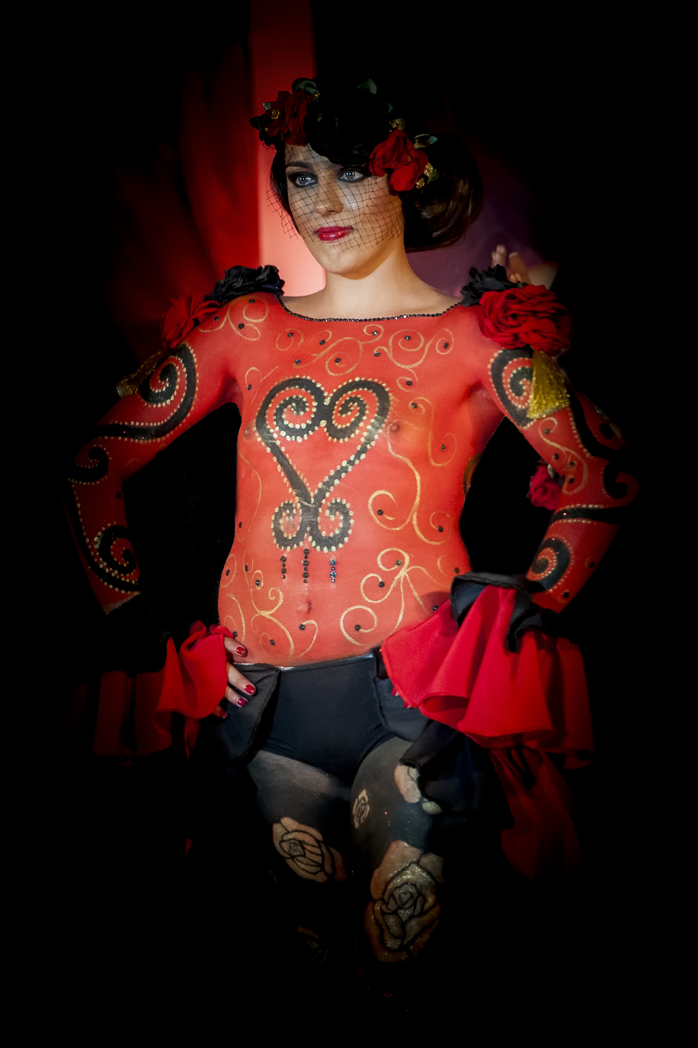 Nikon D300S sample photo. Bodypaint photography