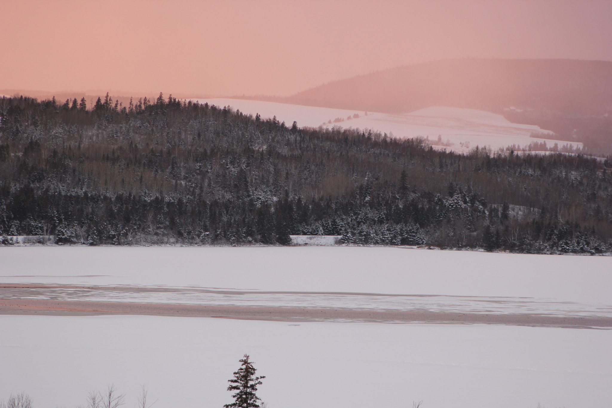 Canon EF 75-300mm f/4-5.6 USM sample photo. Winter harbour antigonish nova scotia photography