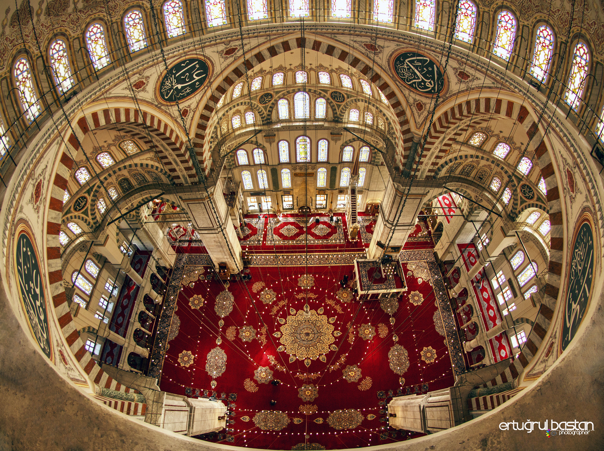 Canon EOS 650D (EOS Rebel T4i / EOS Kiss X6i) + Sigma 8mm F3.5 EX DG Circular Fisheye sample photo. İstanbul fatih camii photography