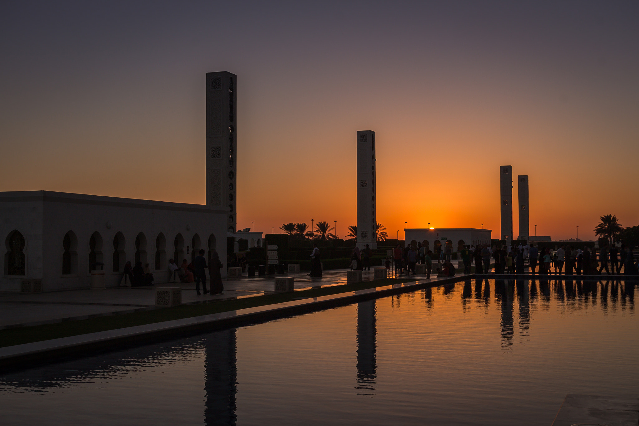 Sigma 18-250mm F3.5-6.3 DC OS HSM sample photo. Grand mosque sunset photography