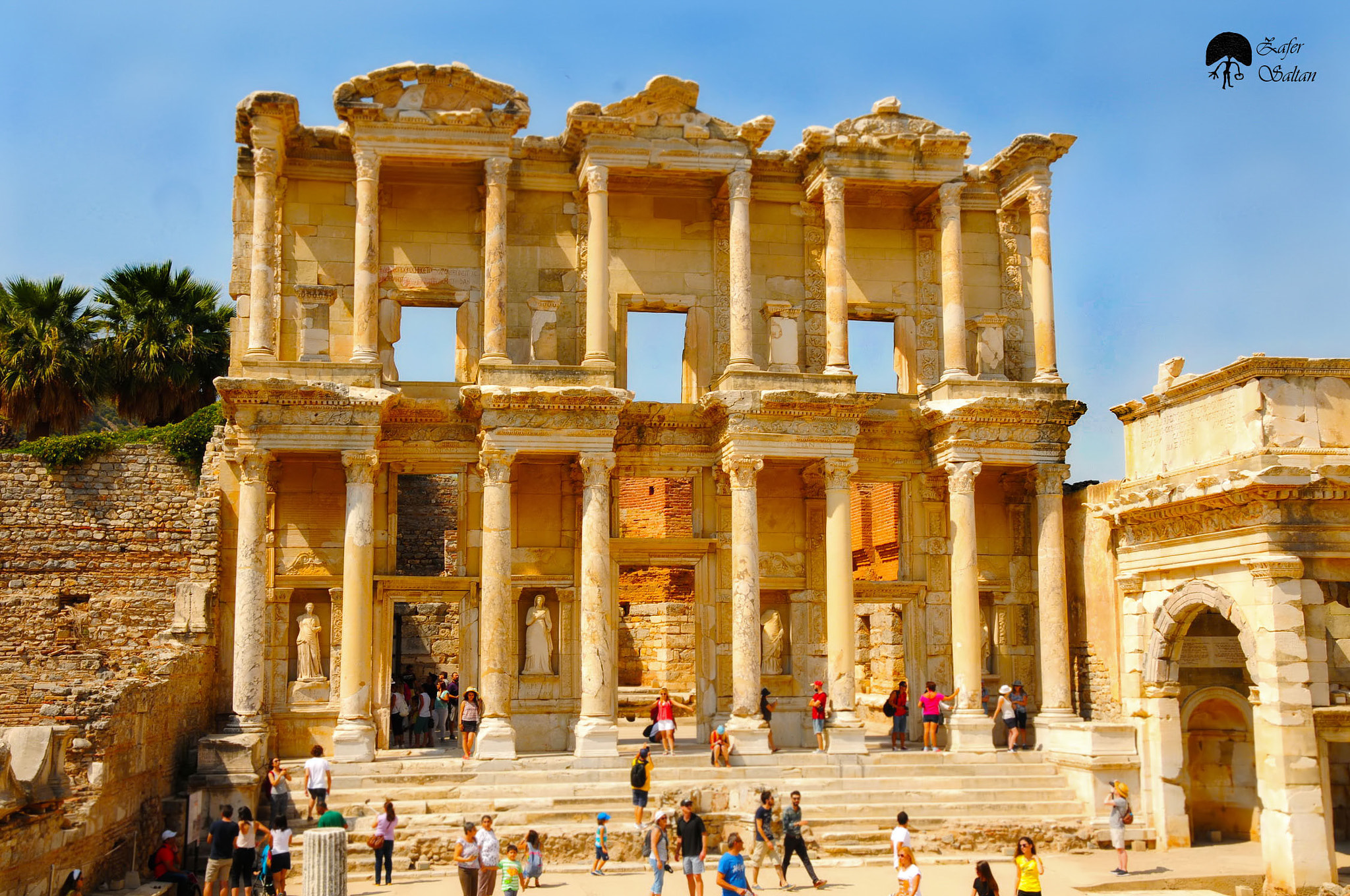 Nikon D300 sample photo. The library of celsus - celsus kütüphanesi photography