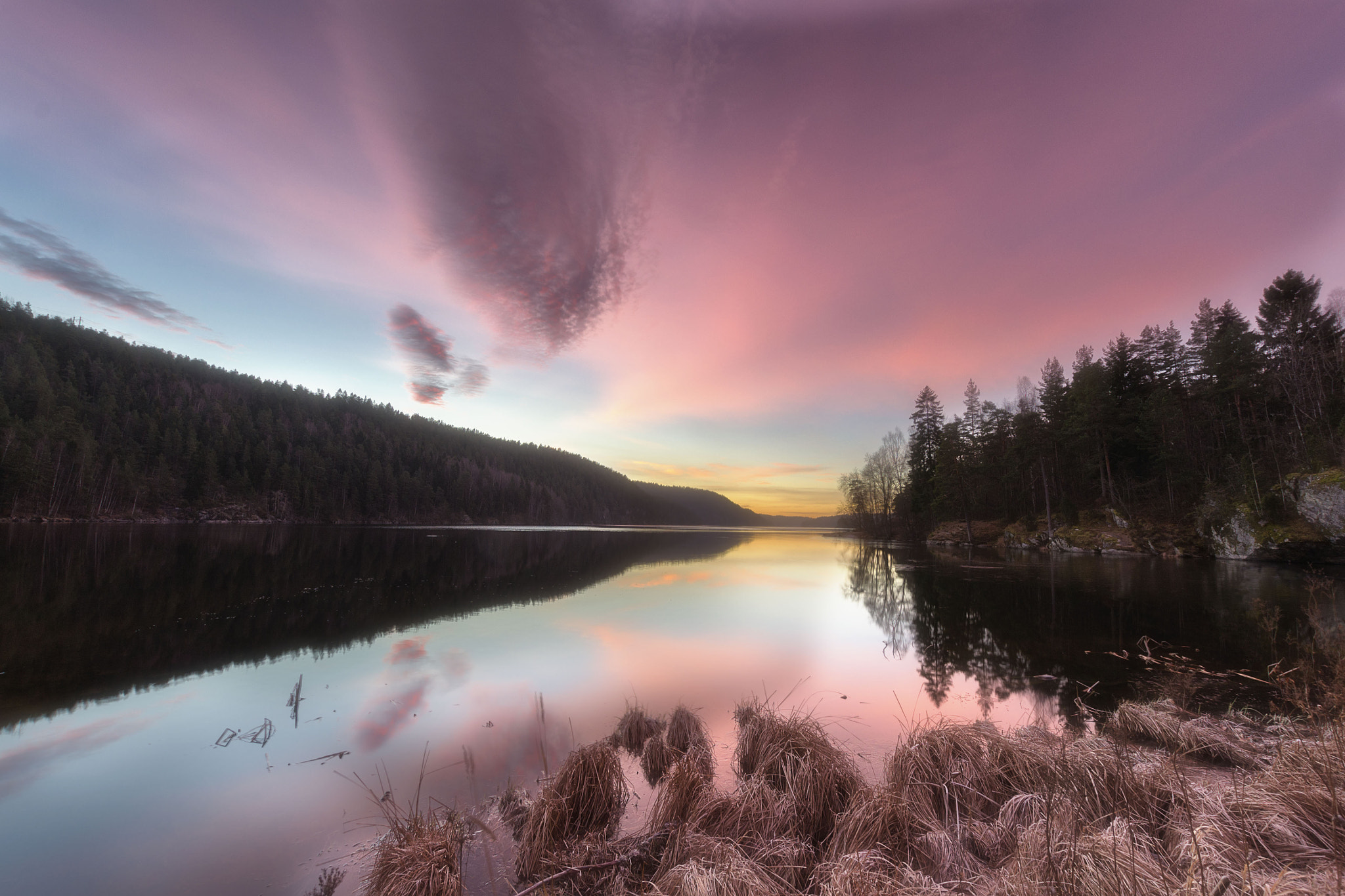 Nikon D3100 + Sigma 10-20mm F3.5 EX DC HSM sample photo. Lake gjersjøen photography