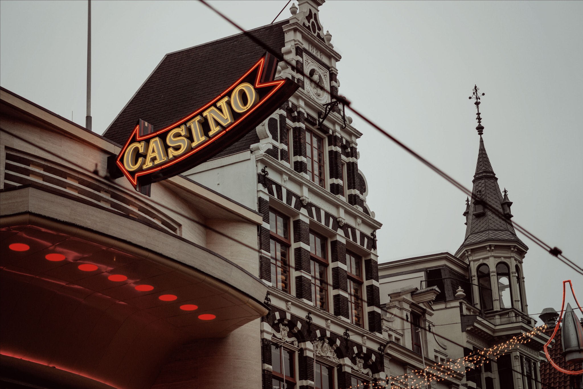 Sony FE 50mm F1.8 sample photo. Casino in vintage style in amsterdam photography