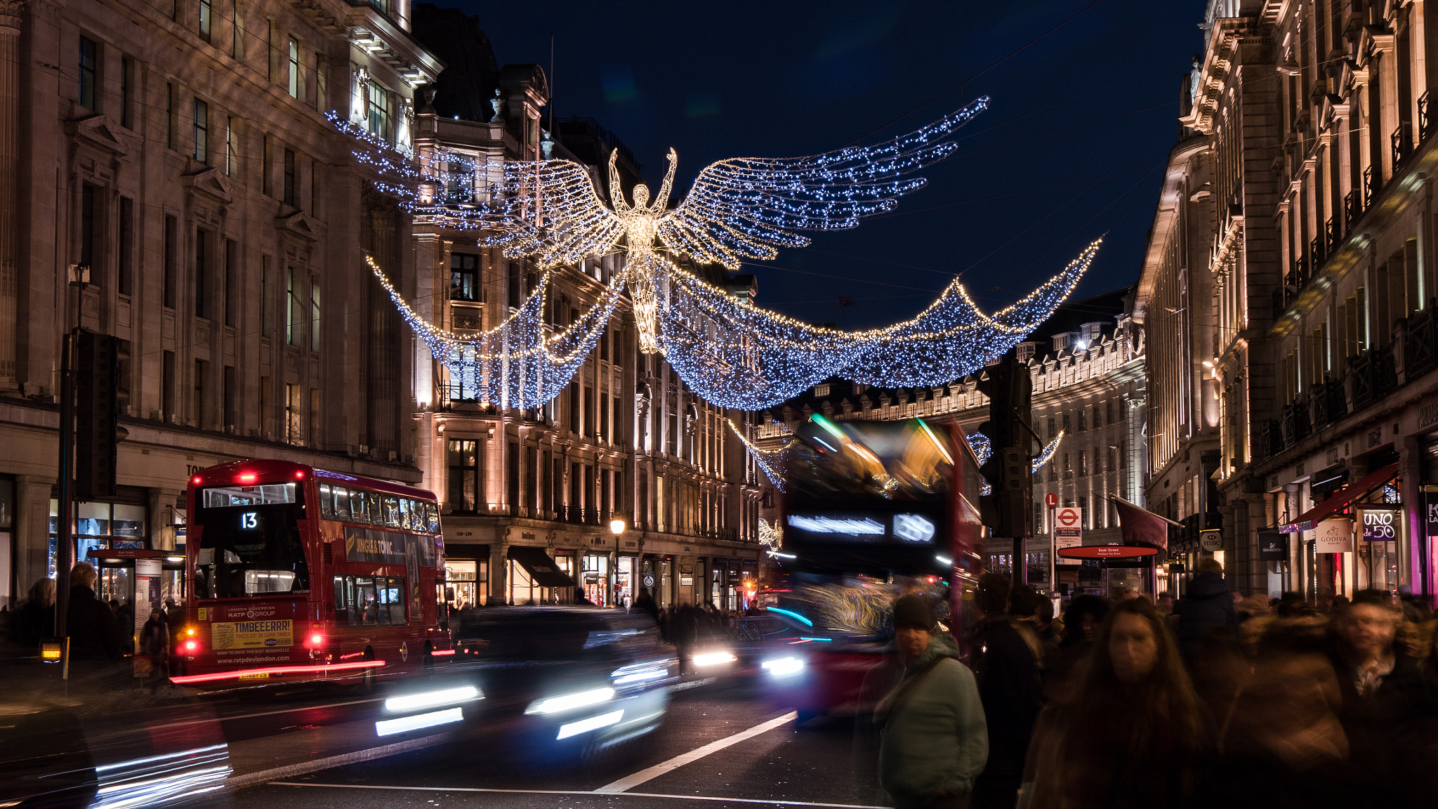 Panasonic Lumix DMC-GH4 sample photo. Regent street lights photography