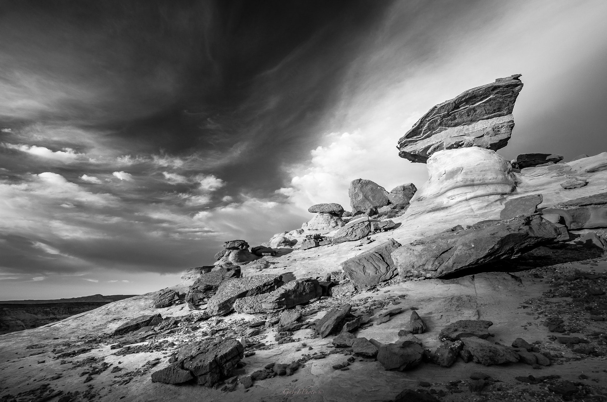 Tokina AT-X Pro 11-16mm F2.8 DX sample photo. Hoodoos b&w photography