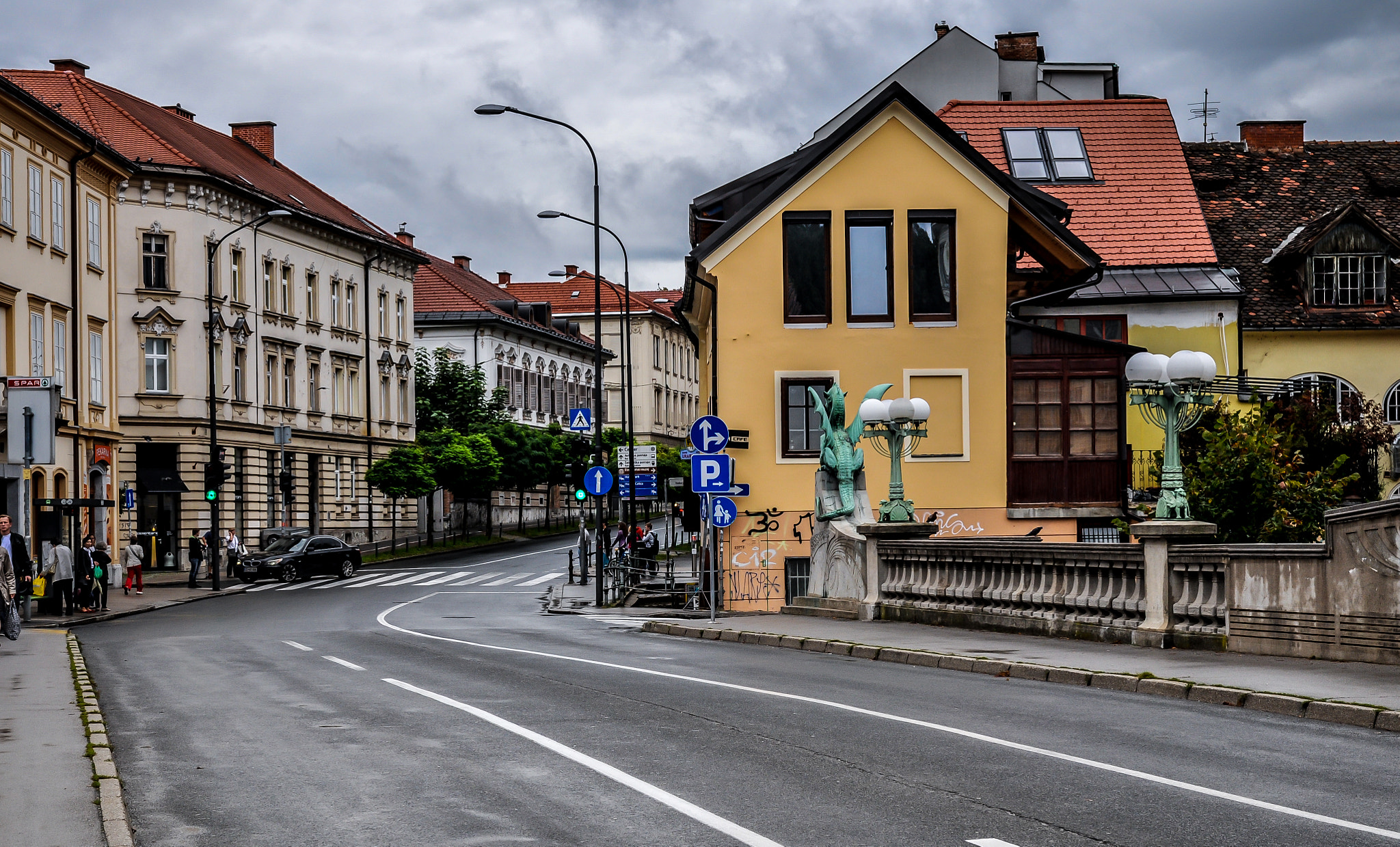 Nikon D5000 sample photo. A street in ljubljana photography
