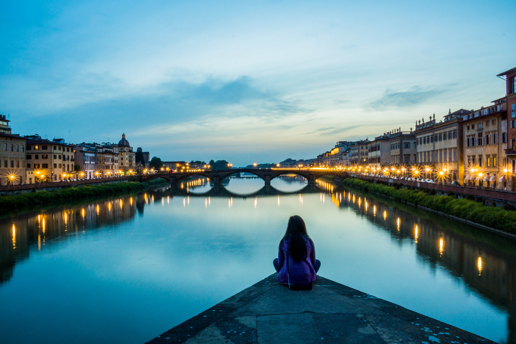 Sony SLT-A65 (SLT-A65V) sample photo. Florence: behind the ponte vecchio photography