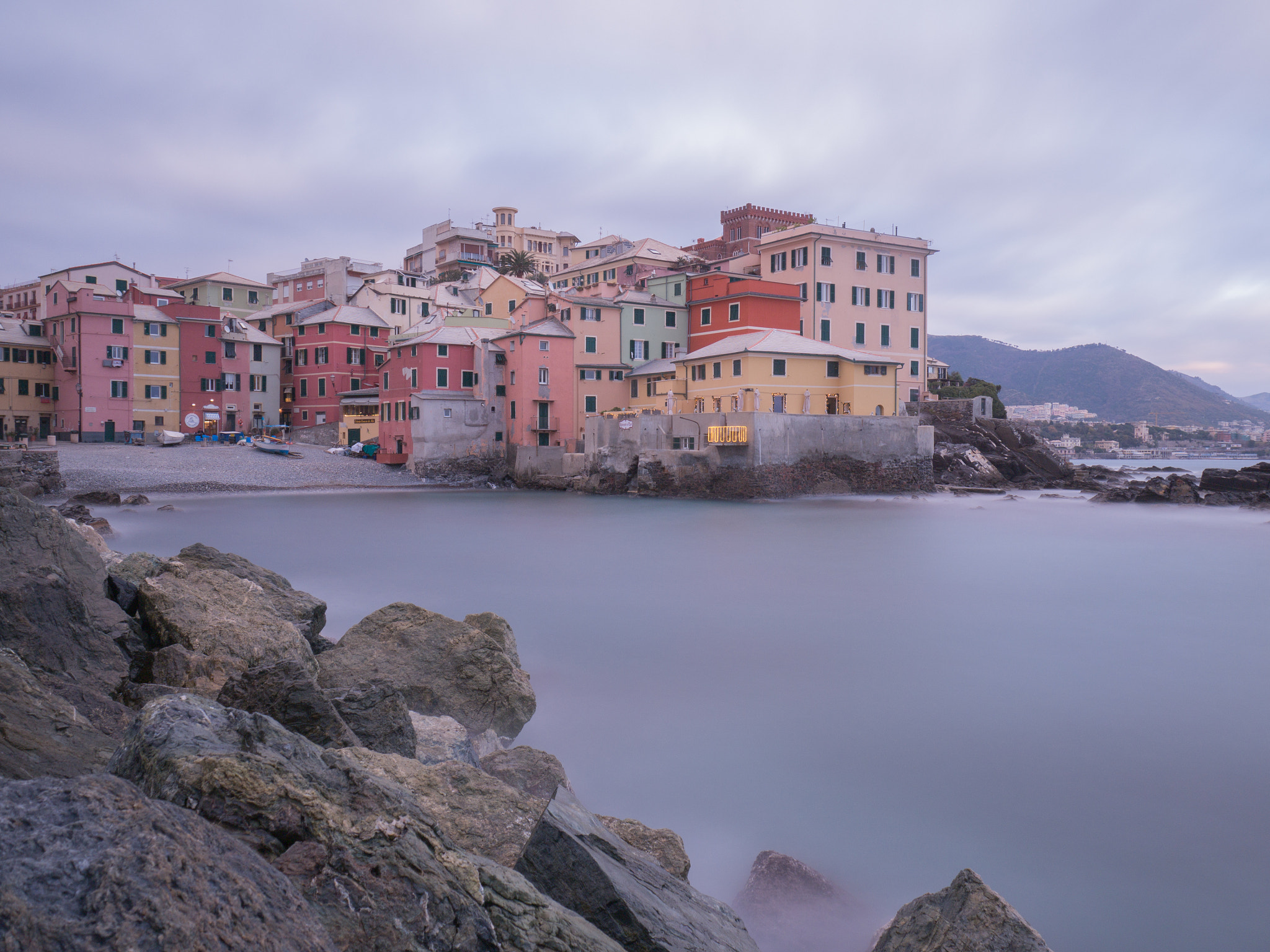 Olympus OM-D E-M10 sample photo. Long exposure in the heart of genova photography