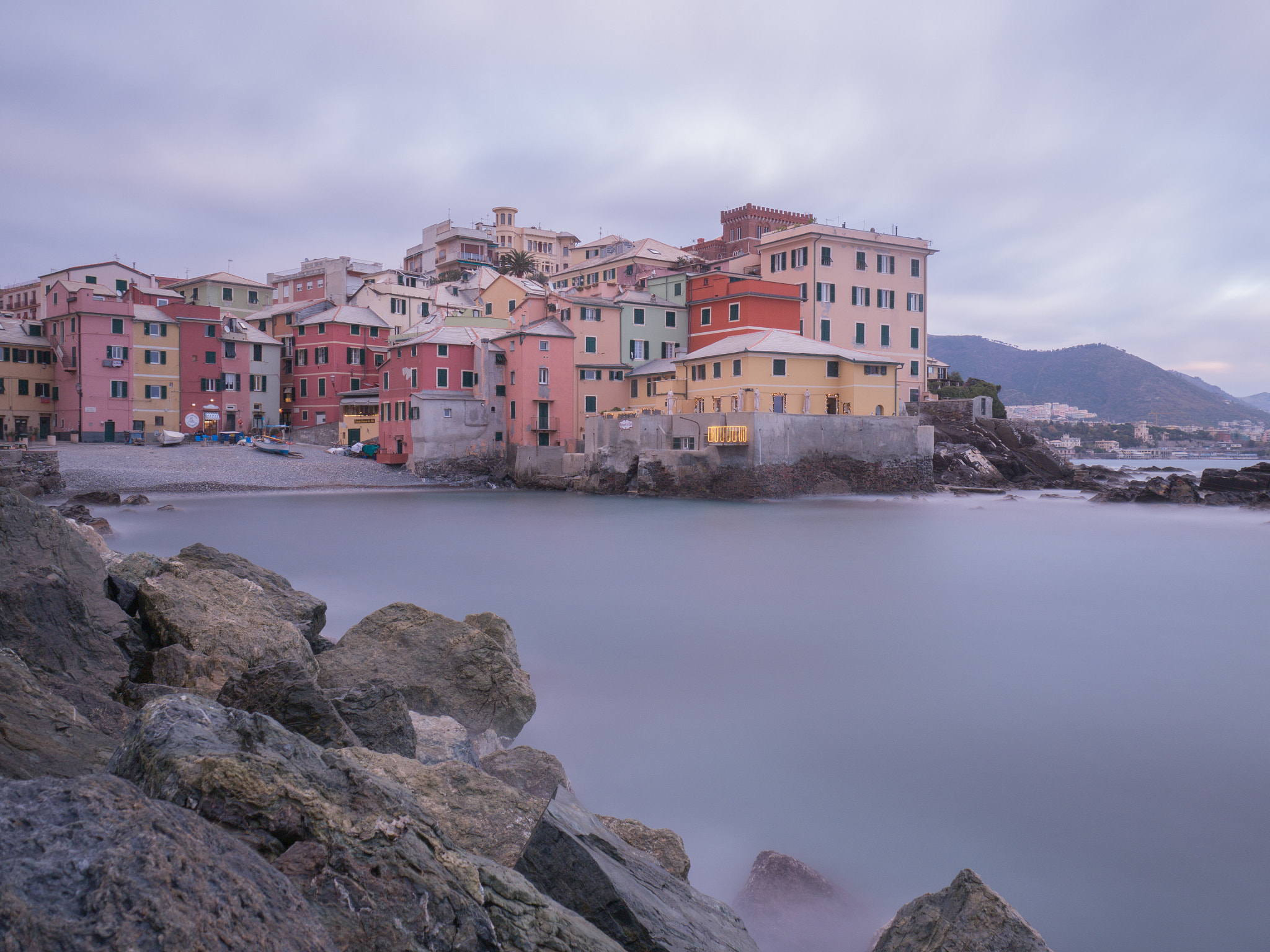 LUMIX G VARIO 14-42/F3.5-5.6 II sample photo. Long exposure in the heart of genova photography