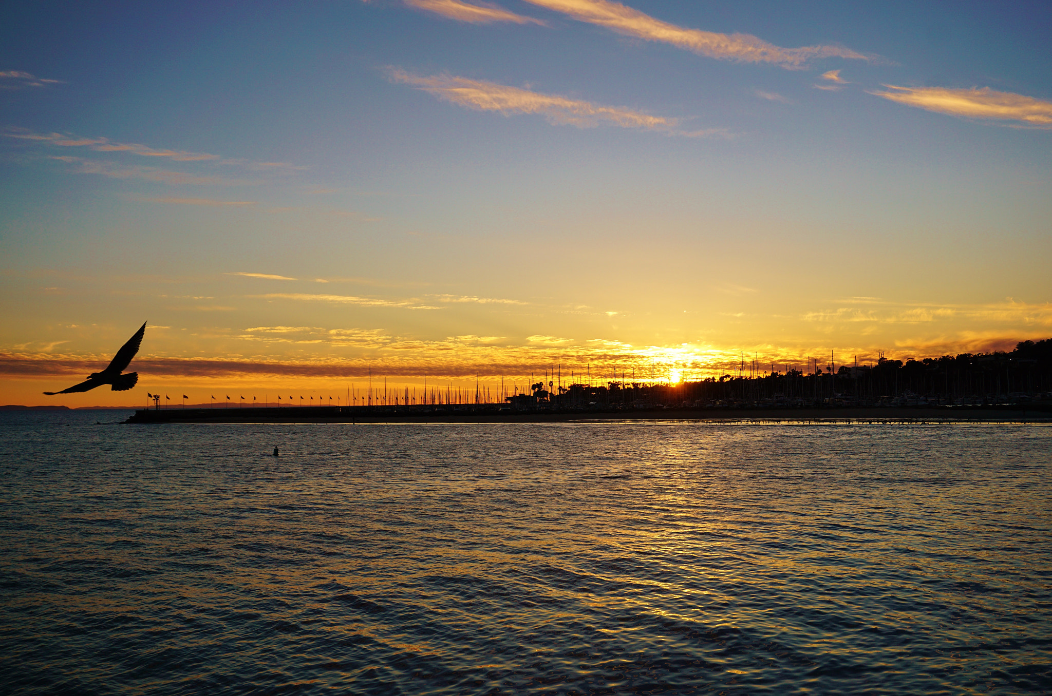 Sony a5100 + Sony E 18-50mm F4-5.6 sample photo. Santa barbara sunset photography