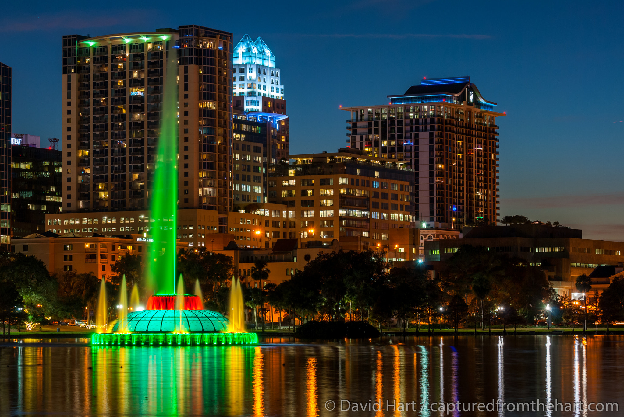 Nikon D3000 sample photo. Downtown orlando / lake eola photography