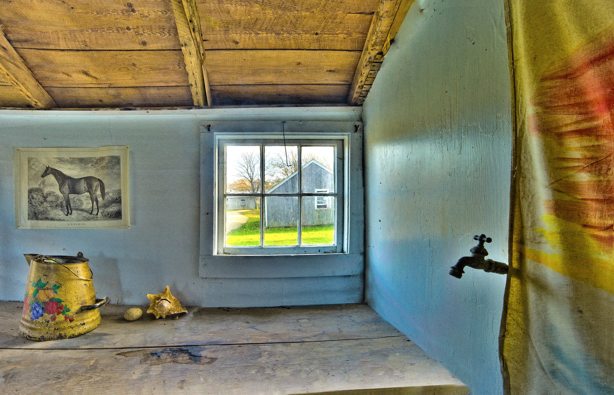 Leica Tri-Elmar-M 16-18-21mm F4 ASPH sample photo. Artist studio with faucet, martha's vineyard photography