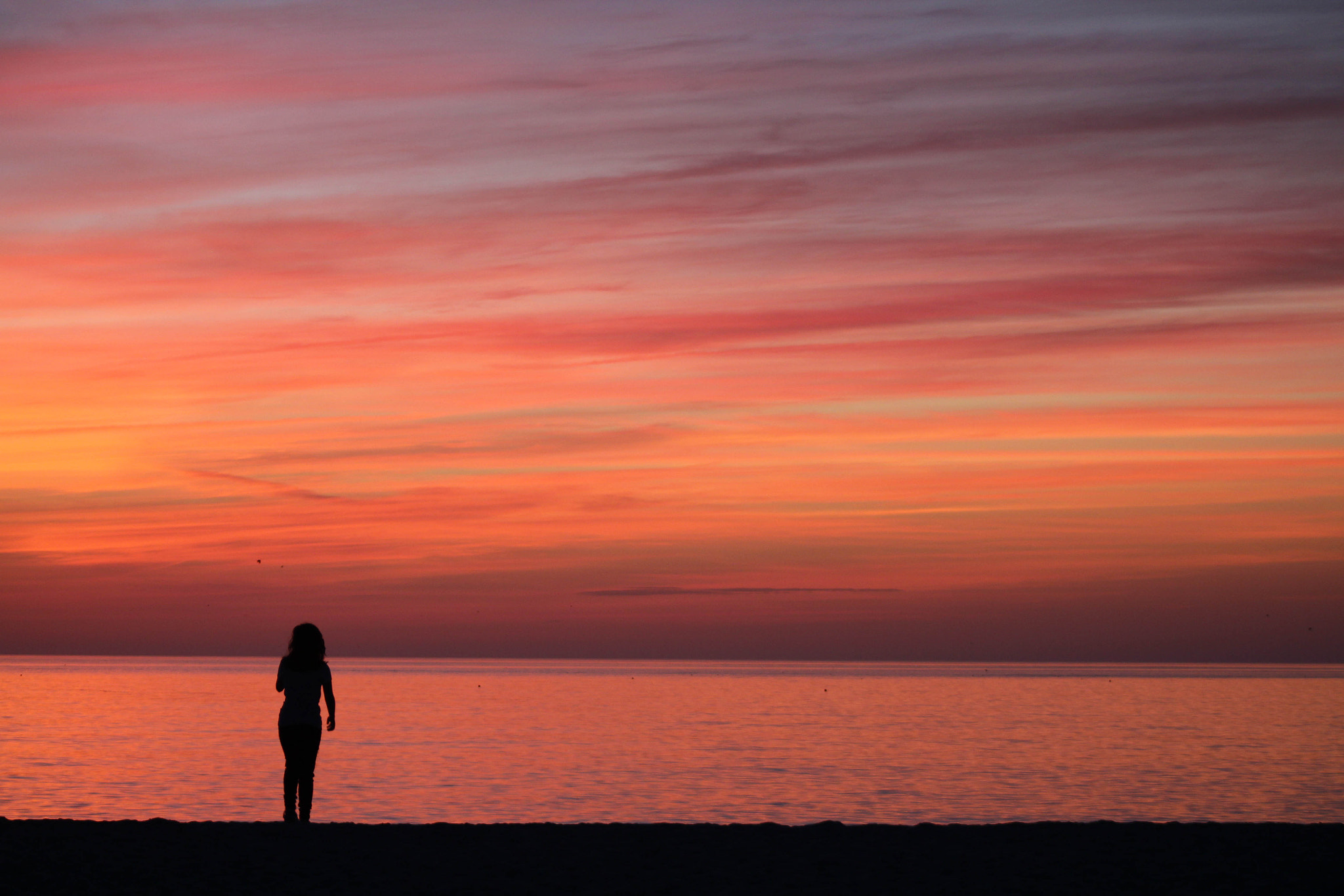 Canon EOS 650D (EOS Rebel T4i / EOS Kiss X6i) + EF75-300mm f/4-5.6 sample photo. Beach sunset photography