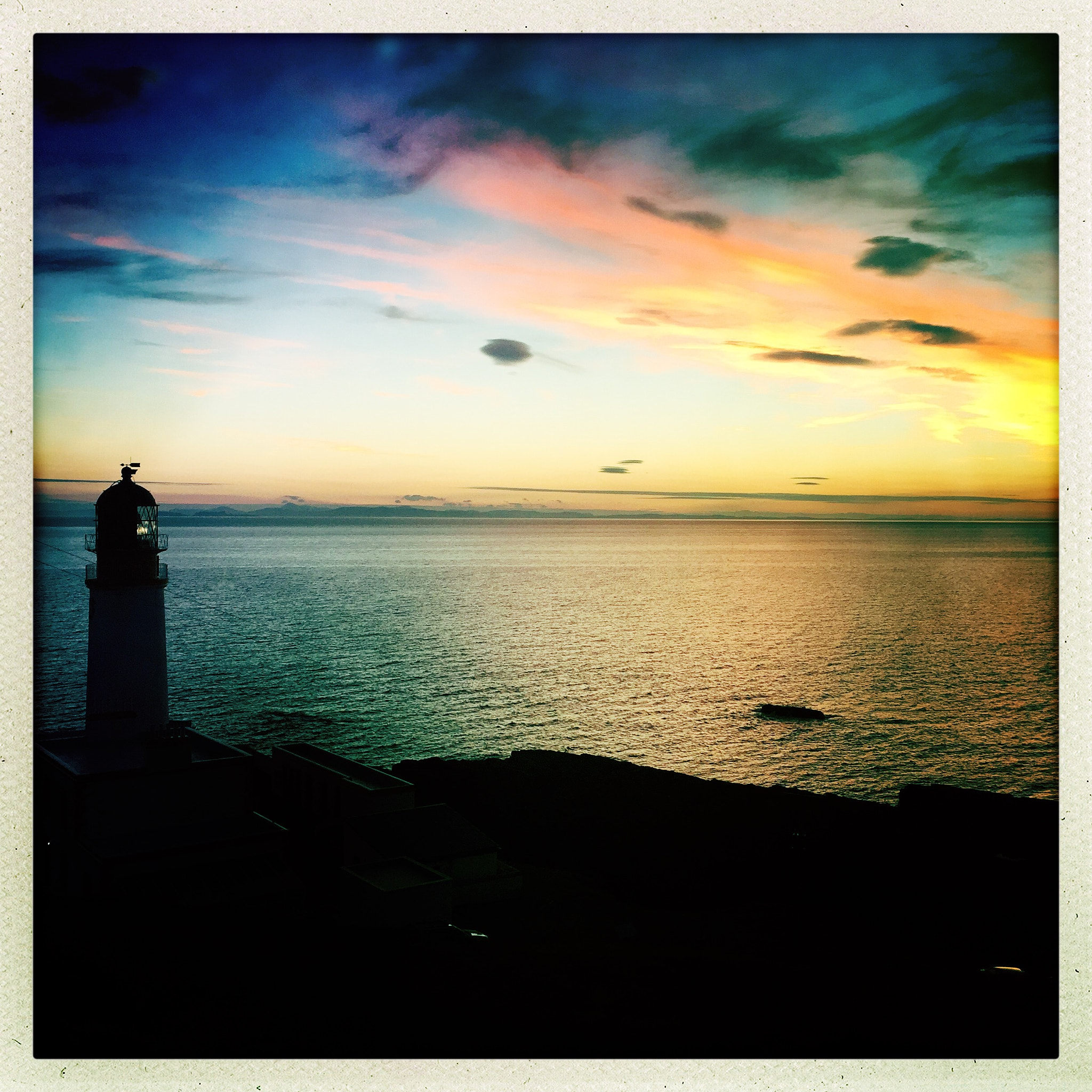 Hipstamatic 321 sample photo. Rua reidh lighthouse, scotland photography