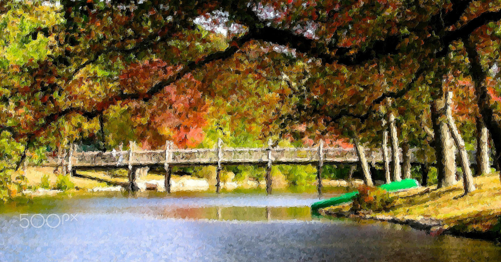 Olympus C5050Z sample photo. The camera paints fall  (brush effect) photography