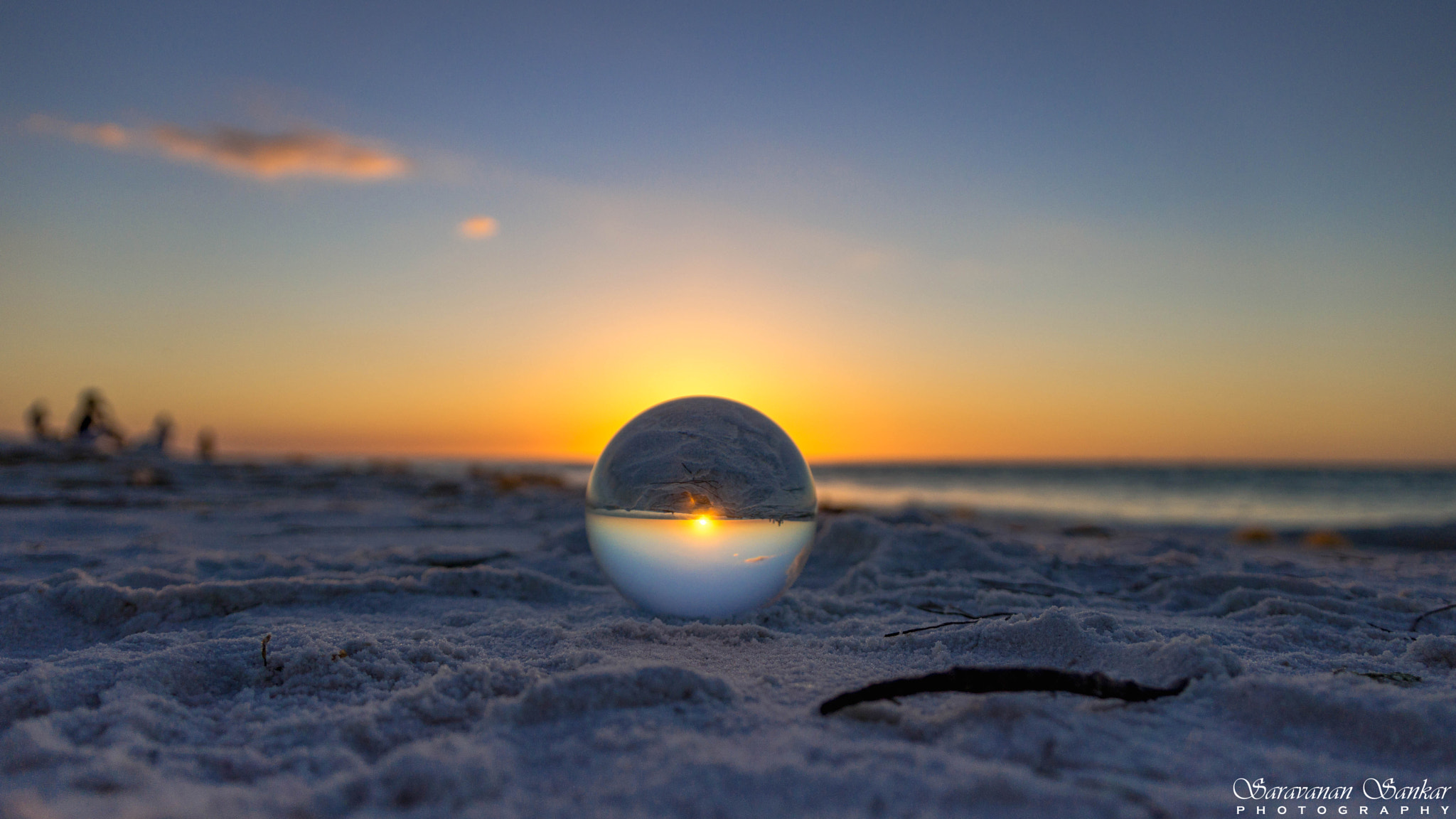 Sony SLT-A65 (SLT-A65V) sample photo. Sunset through crystal ball photography