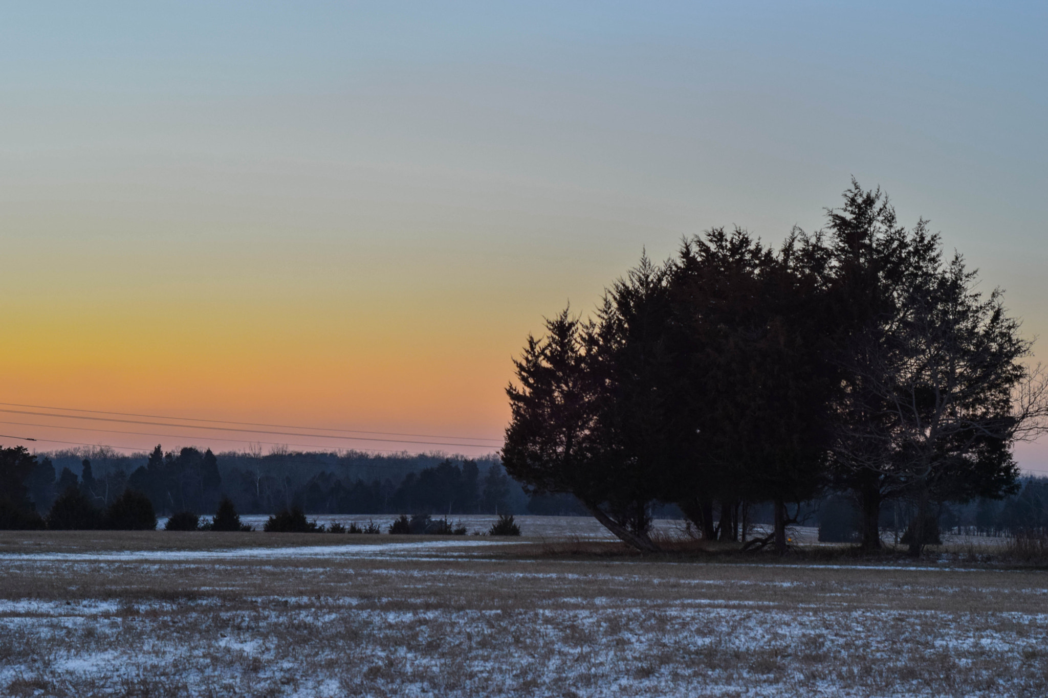 Nikon D5300 + Nikon AF Nikkor 50mm F1.8D sample photo. Winter sunset photography