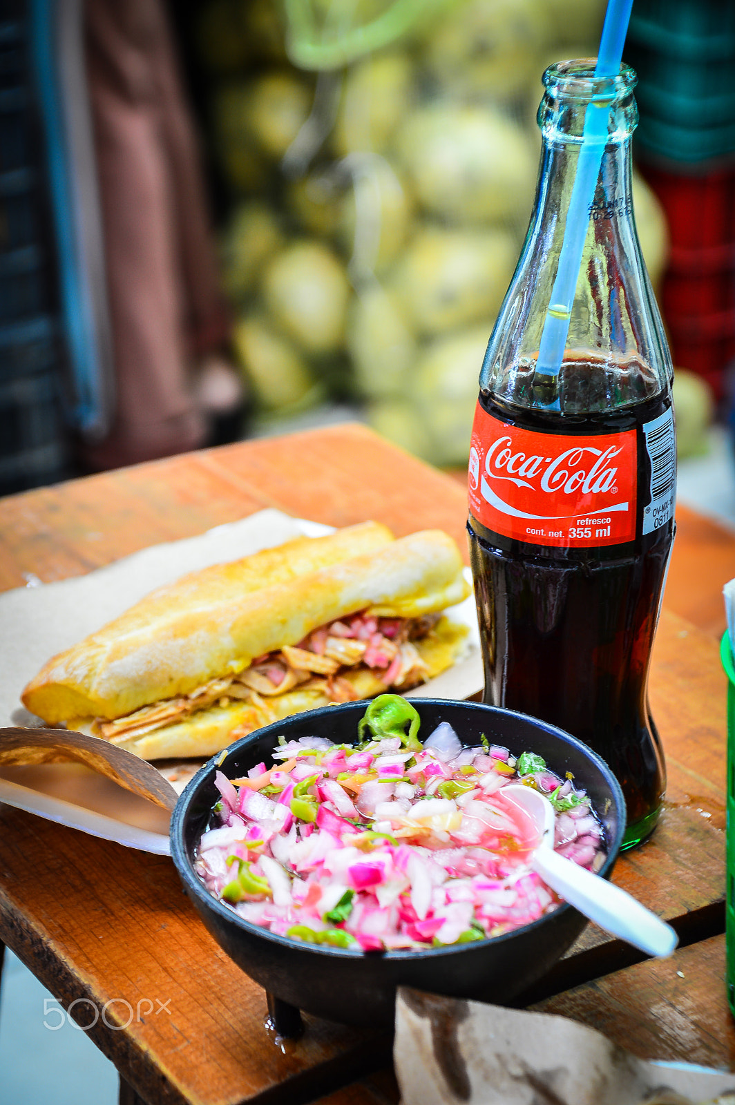 Nikon D3200 sample photo. Torta de cochinita photography