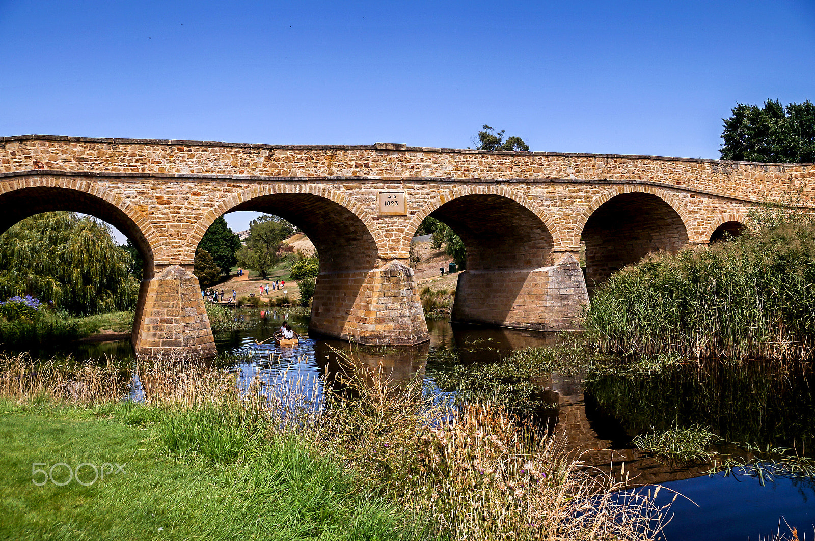 Sony SLT-A37 sample photo. The iconic richmond bridge on bright sunny day. tasmania, australia photography